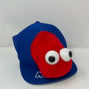 Vintage Nerds Trucker Hat Nerds Candy Plush on Brim 1980's Fun Sunmark BLUE RED